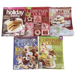 Better Homes and Gardens Magazines‎ Lot of 5 Holiday Baking Cookies Recipes